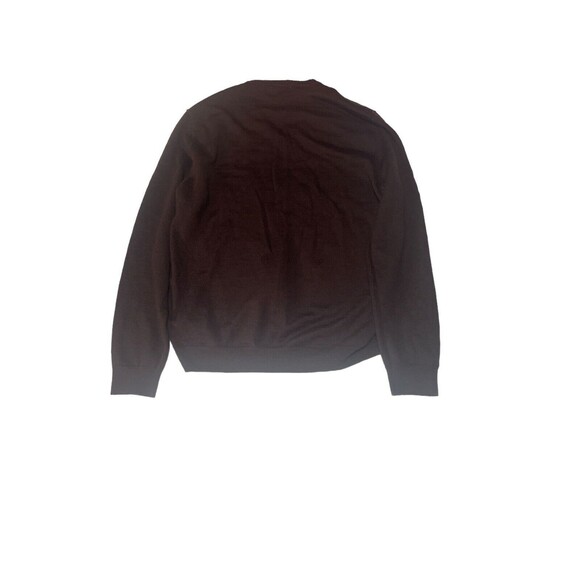 Calvin Klein V Neck Merino Wool Sweater Size Large Preppy Ombre Stripe - Picture 2 of 2